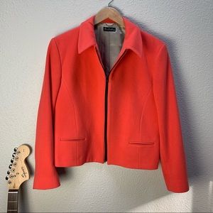 PUBLIC STORAGE TOOK VTG 80’s Ann Freedberg cashmere wool zip-up Alice Blazer 12